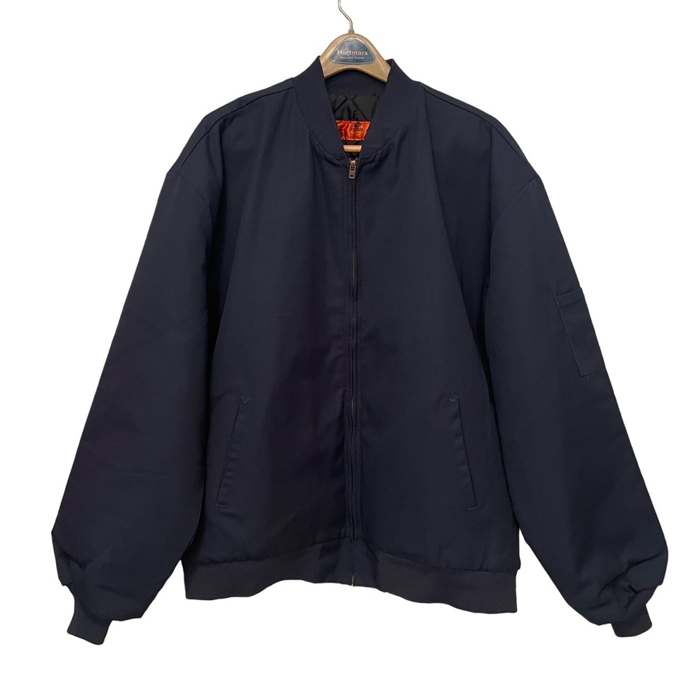 Red Kap Blue Team Bomber Insulated Mechanics Work Shop Jacket Mens XXL Regular